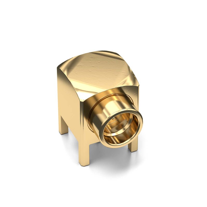 1 pcs - Wurth Elektronik WR-SMP Series, Plug Through Hole SMP Connector, Solder Termination, Right Angle Body