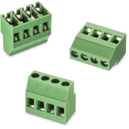 2 pcs - Wurth Elektronik 2447 Series PCB Terminal Block, 6-Contact, 5mm Pitch, PCB Mount, 1-Row, Solder Termination