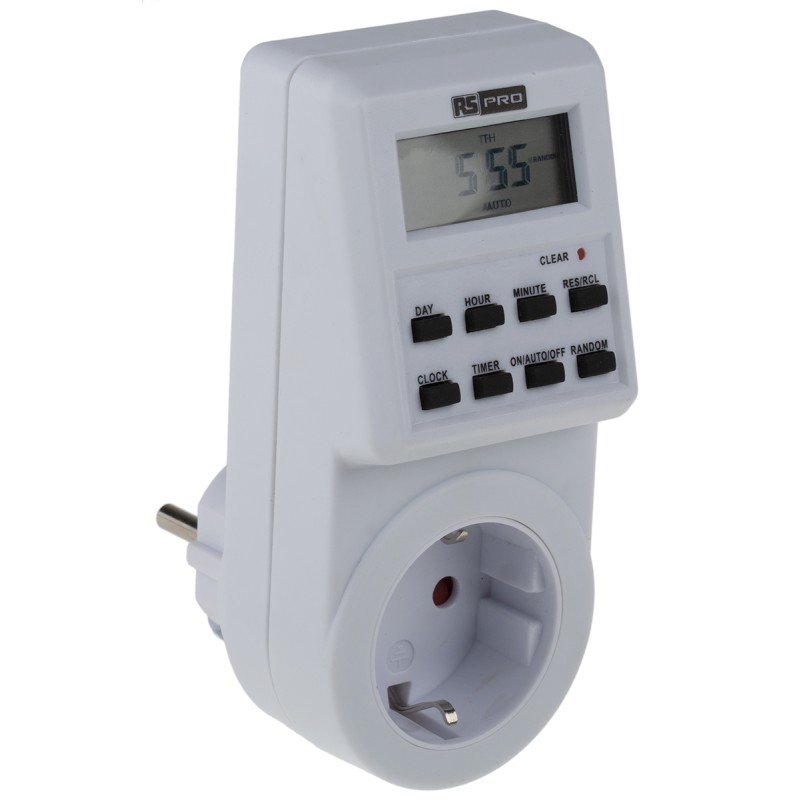 1 pcs - RS PRO Digital Plug In Timer