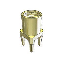 1 pcs - Samtec MMCX Series, jack Surface Mount MMCX Connector, 50Ω, Solder Termination, Right Angle Body