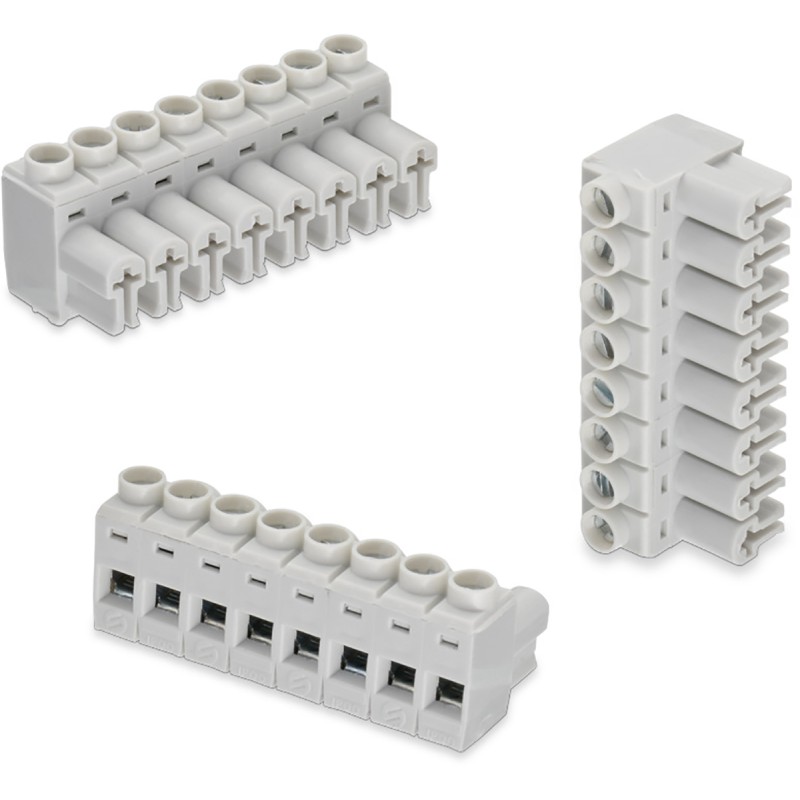 2 pcs - Wurth Elektronik 5mm Pitch 7 Way Pluggable Terminal Block, Plug, Cable Mount, Solder Termination