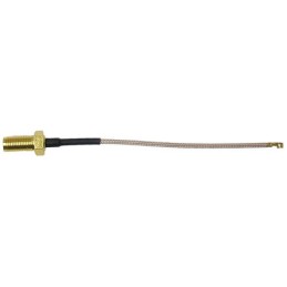 1 pcs - RF Solutions Male U.FL to Female SMA Coaxial Cable, 15cm, RG178 Coaxial, Terminated