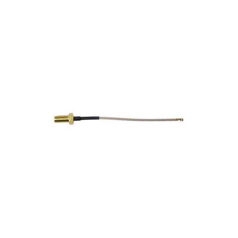1 pcs - RF Solutions Male U.FL to Female SMA Coaxial Cable, 15cm, RG178 Coaxial, Terminated