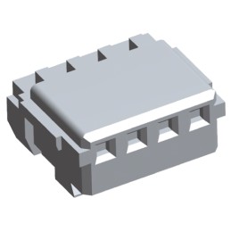 1000 pcs - TE Connectivity 4-Way IDC Connector Socket for Cable Mount, 1-Row