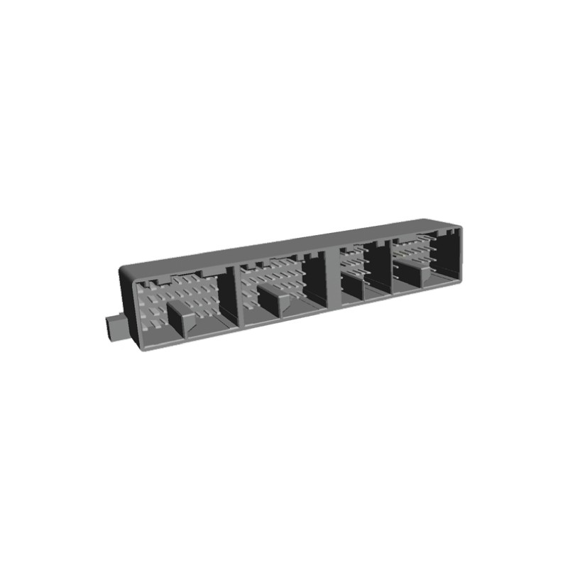 1 pcs - TE Connectivity, MULTILOCK 040/070 II Female Connector Housing, 126 Way, 4 Row Right Angle