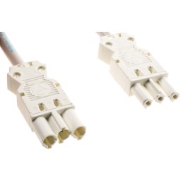 1 pcs - Wieland GST18 Series Cable Assembly, 3-Pole, Male to Female, 3-Way, 16A, IP40