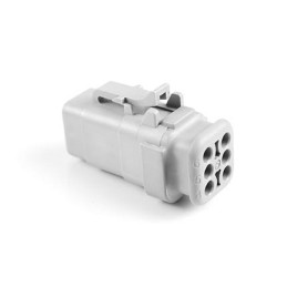 2 pcs - Amphenol Industrial, ATM Automotive Connector Plug 6 Way, Crimp Termination