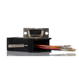 1 pcs - StarTech.com D Sub Adapter Male 9 Way D-Sub to Female RJ45