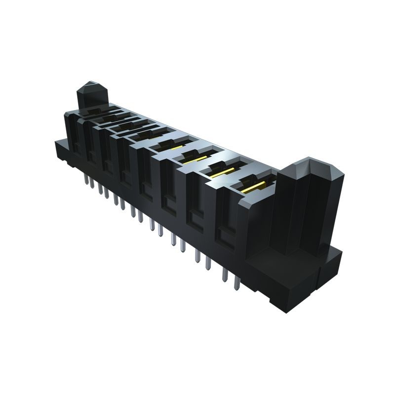 1 pcs - Samtec PES Series Right Angle Through Hole Mount PCB Socket, 4-Contact, 1-Row, 6.35mm Pitch, Solder Termination