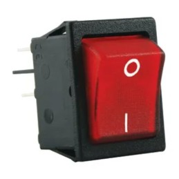 1 pcs - RS PRO Illuminated DPST, On-None-Off Rocker Switch