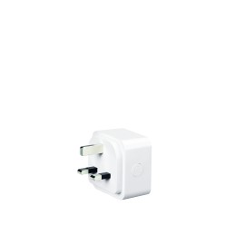 1 pcs - 4lite UK White 1 Gang Plug Socket, BS 1363, Indoor Use
