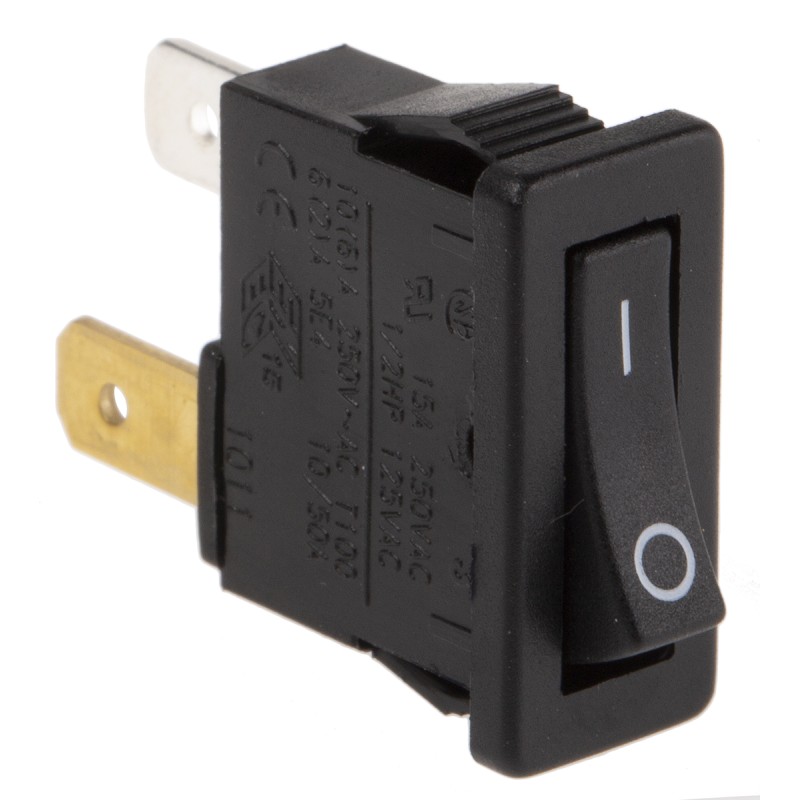 1 pcs - Arcolectric (Bulgin) Ltd SPST, On-Off Rocker Switch Panel Mount