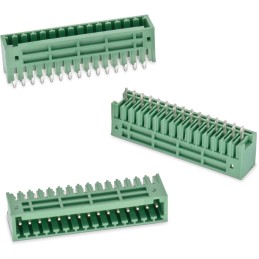 2 pcs - Wurth Elektronik 2.5mm Pitch 12 Way Vertical Pluggable Terminal Block, Header, PCB Mount, Solder Termination