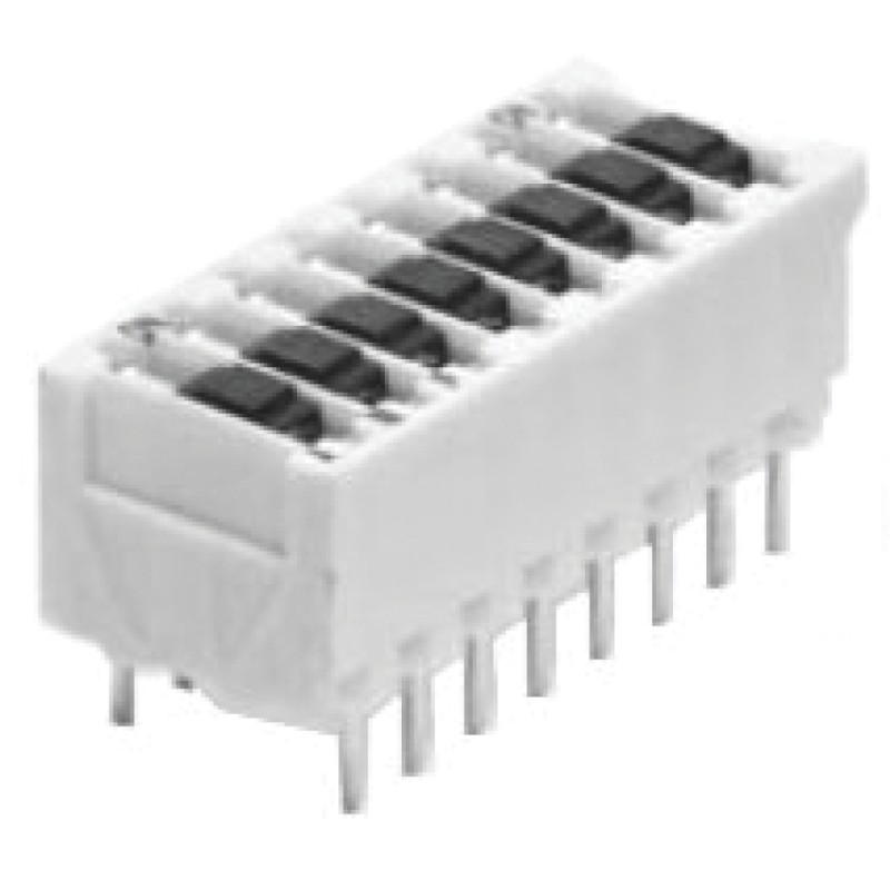 1 pcs - TE Connectivity 4 Way Through Hole DIP Switch SPST