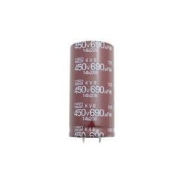 1 pcs : EKVB451VSN651MA45S - Aluminium Electrolytic Capacitors - Snap In 450VDC 650uF Tol 20% 35x45mm AEC-Q200