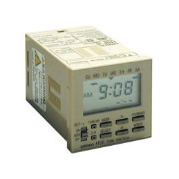 1 pcs - Omron H5F-B Series Panel Mount Timer Relay, 100 - 240V ac, 1-Contact, 24 h - 7days, 2-Function, SPST