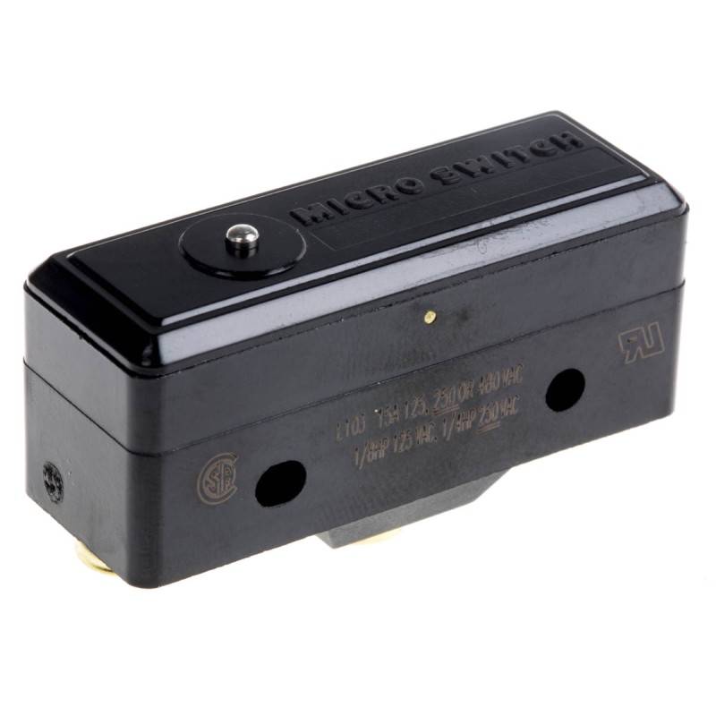 1 pcs - Honeywell BZ Series Plunger Limit Switch, SPDT, Plastic Housing, 250V ac Max, 15A Max
