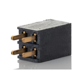 1 pcs - Samtec SSW Series Straight Through Hole Mount PCB Socket, 4-Contact, 2-Row, 2.54mm Pitch, Solder Termination