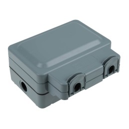 1 pcs - MK Electric Masterseal plus 13A, BS Fixing, Active, Single Gang RCD Socket, Polycarbonate, Surface Mount, IP66, Grey