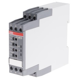 1 pcs - ABB DIN Rail Mount Timer Relay, 24 - 240 V ac, 24 - 48V dc, 2-Contact, 0.05 s - 300h, DPDT