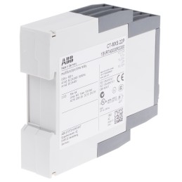 1 pcs - ABB DIN Rail Mount Timer Relay, 24 - 240 V ac, 24 - 48V dc, 2-Contact, 0.05 s - 300h, DPDT