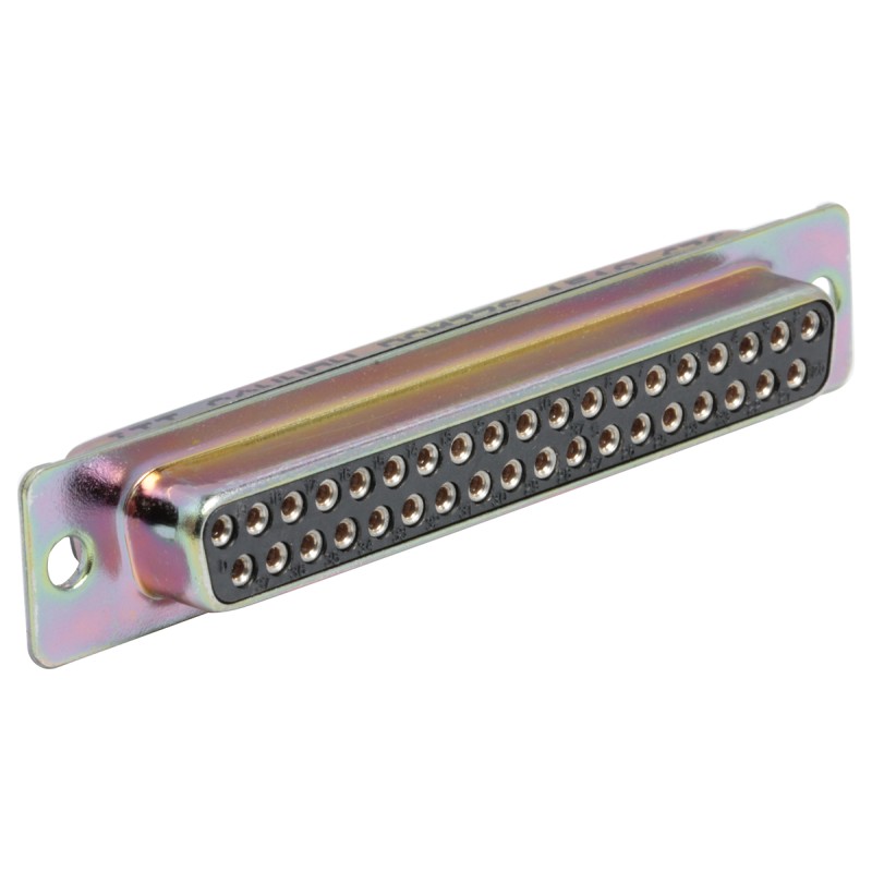 25 pcs - ITT Cannon D*M 37 Way Panel Mount D-sub Connector Socket, 2.84mm Pitch