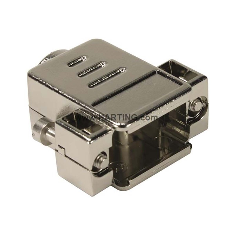 1 pcs - HARTING D-sub Series Thermoplastic D Sub Backshell, 9 Way, Strain Relief