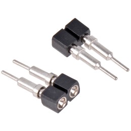 50 pcs - 2 Way Preci-Dip Straight Through Hole 2.54mm Socket Contact Carrier, Solder, 3A 100 V ac, 150 V dc