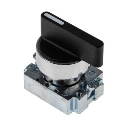 1 pcs - RS PRO 3 Position Selector Switch Head, 22mm Cutout, Black Handle