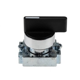 1 pcs - RS PRO 3 Position Selector Switch Head, 22mm Cutout, Black Handle