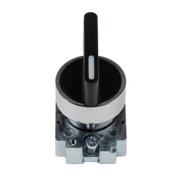 1 pcs - RS PRO 3 Position Selector Switch Head, 22mm Cutout, Black Handle