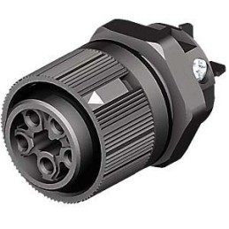 1 pcs - Wieland RST Mini Series Mini Connector, 5-Pole, Female, 1-Way, Panel Mount, 16A, IP66, IP68, IP69