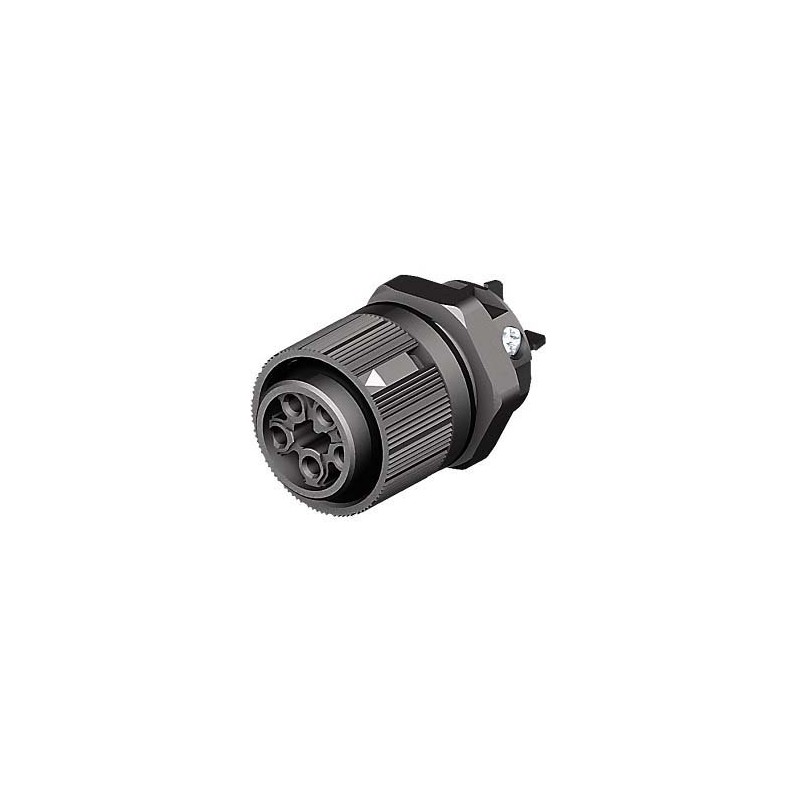 1 pcs - Wieland RST Mini Series Mini Connector, 5-Pole, Female, 1-Way, Panel Mount, 16A, IP66, IP68, IP69