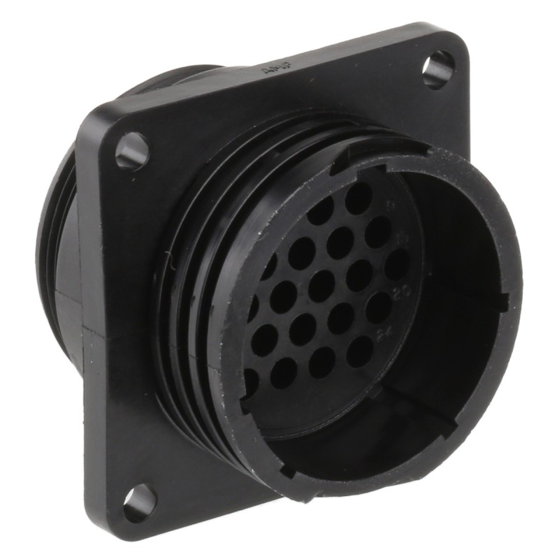 1 pcs - TE Connectivity Circular Connector, 24 Contacts, Panel Mount, Socket, Male, CPC Series 1 Series