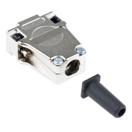 1 pcs - Phoenix Contact DSSC Series Die Cast Zinc D Sub Backshell, 9 Way, Strain Relief