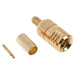1 pcs - RS PRO, jack Cable Mount SMB Connector, 50Ω, Crimp Termination, Straight Body