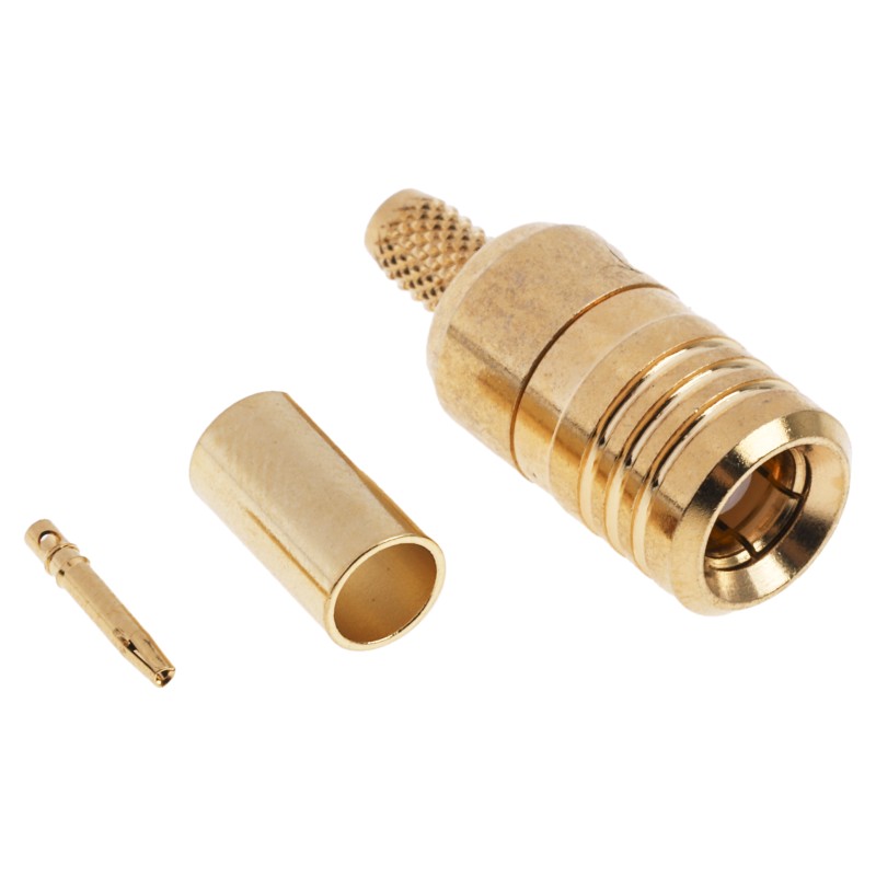 1 pcs - RS PRO, jack Cable Mount SMB Connector, 50Ω, Crimp Termination, Straight Body