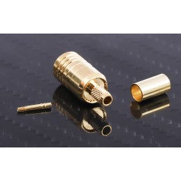 1 pcs - RS PRO, jack Cable Mount SMB Connector, 50Ω, Crimp Termination, Straight Body