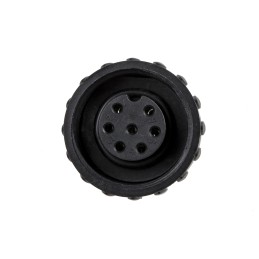 1 pcs - Amphenol Industrial Circular Connector, 6 + PE Contacts, Cable Mount, Socket, IP65, IP67, Ecomate Series