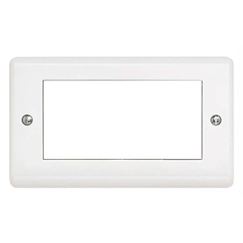 1 pcs - Contactum White 2 Gang Light Switch Cover