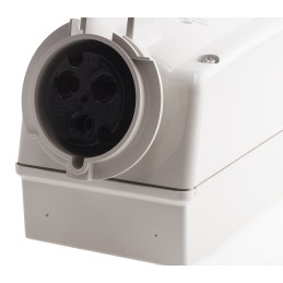 1 pcs - Scame Switchable IP67 Industrial Interlock Socket 2P+E, Earthing Position 6h, 32A, 250 V