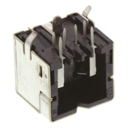 1 pcs - TE Connectivity 6 Pole Right Angle Miniature Din Socket, 1A, 30 V ac, Female, Through Hole