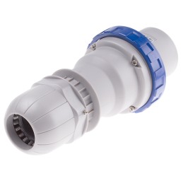 1 pcs - Scame IP67 Blue Cable Mount 2P + E Industrial Power Plug, Rated At 125A, 230 V