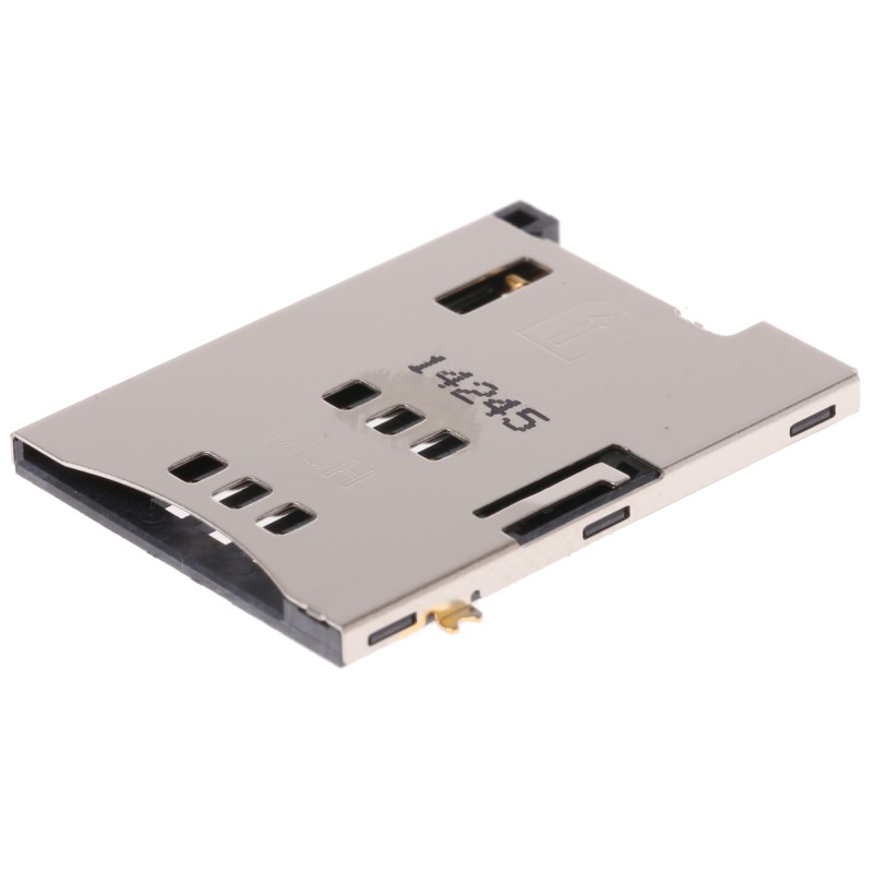 1 pcs - Molex, 47553 6 Way Memory Card Connector With Solder Termination