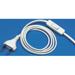 1 pcs - Kopp Unterminated Plug to Type C Europlug Plug Power Cord, 2m