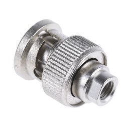 1 pcs - Telegartner, Plug Cable Mount BNC Connector, 50Ω, Crimp Termination, Straight Body