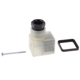 1 pcs - Hirschmann GDML 2P+E DIN 43650 A, Female Solenoid Valve Connector, with Indicator Light, 120 V ac/dc Voltage