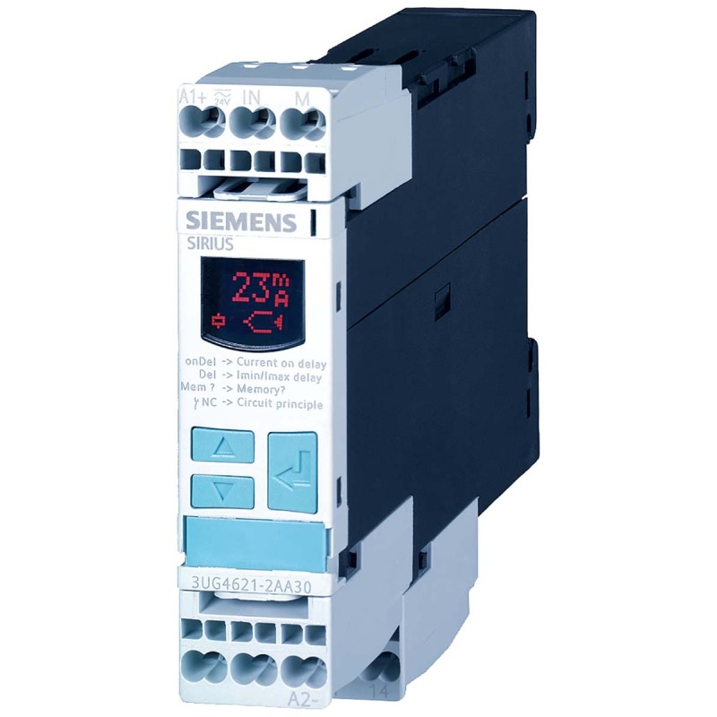 1 pcs - Siemens Current Monitoring Relay, 1 Phase, SPDT, DIN Rail