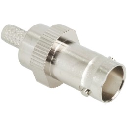 1 pcs - TE Connectivity, jack Cable Mount BNC Connector, 50Ω, Crimp Termination, Straight Body