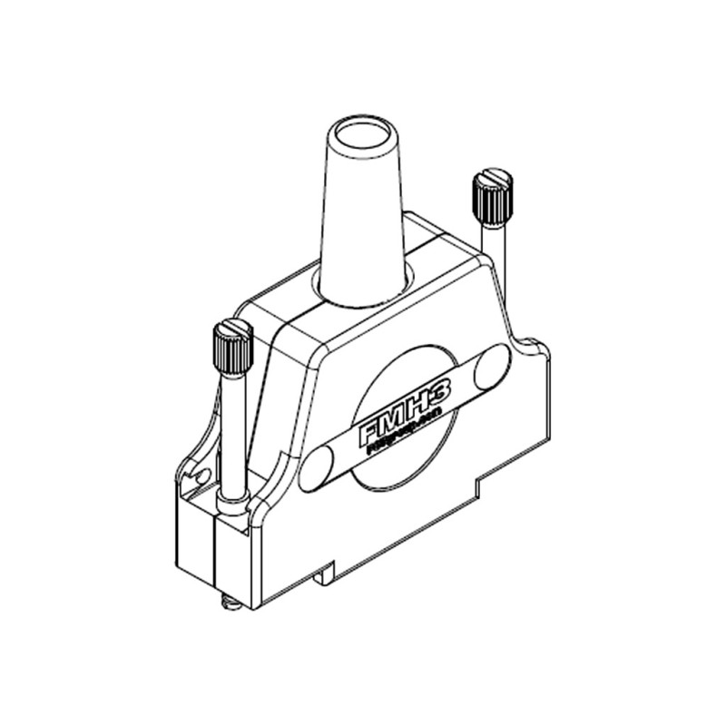 1 pcs - FCT from Molex 172704 Series D Sub Backshell, 3 Way